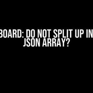 ThingsBoard: Do not split up incoming JSON array?